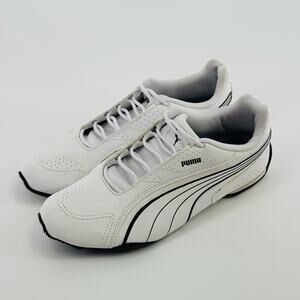 PUMA Redon Bungee Lace Up Mens White Sneakers Casual Shoes 38816701 Size 7.5